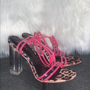Cheetah Neon Pink Heels